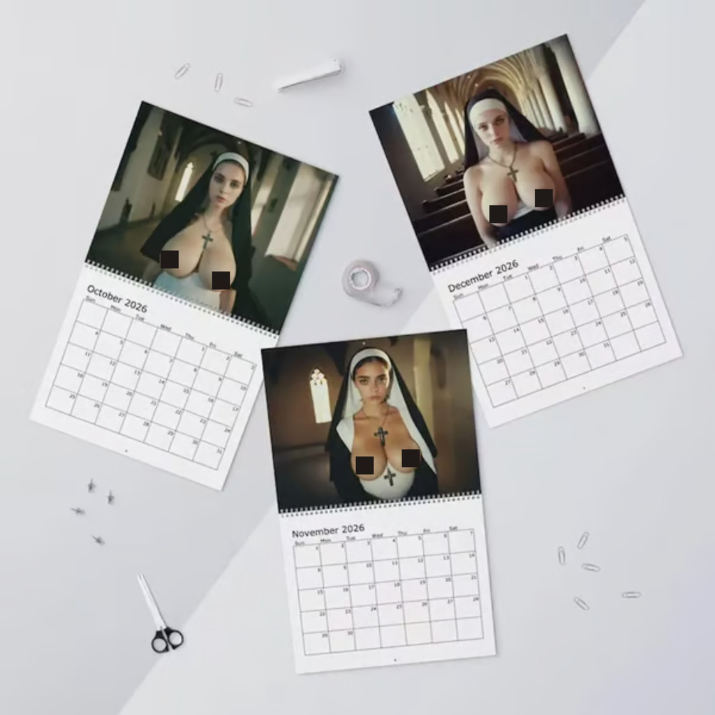 2026 NUNS Lịch Lập Kế Hoạch Treo Tường Quà Tặng Hoàn Hảo Cho Đức Tin Và Hài Hước. Trang trí tường nhà bếp