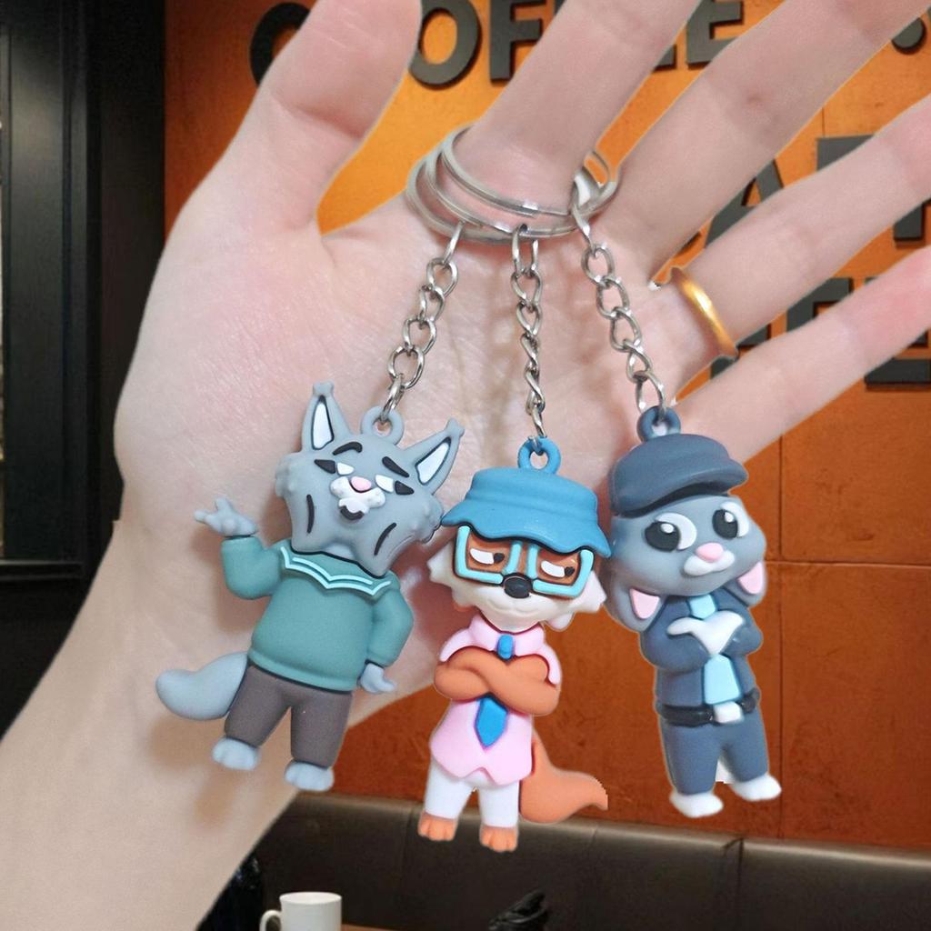Zootopia Móc Khóa Hoạt Hình Nick Judy Hình Động Vật Ba Lô Quyến Rũ Nóng Anime Bộ Sưu Tập Quà Tặng
