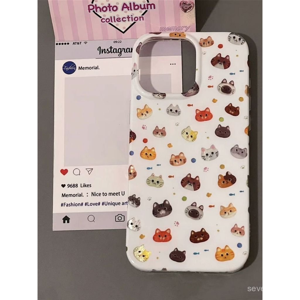 Ốp Điện Thoại Thích Hợp Cho iPhone 7 8 X XS XR XSMAX 11 12 13 14 15 16 17 Pro max Plus Air Gold Glowing Cat Fish Vỏ Bảo Vệ Chống Sốc Bao Gồm Tất Cả OB9Q