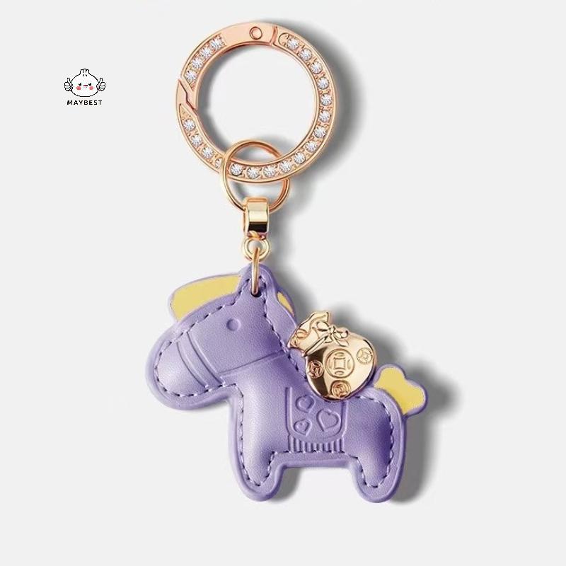 Maybest 2026 Năm Ngựa Hoạt Hình Pony Mặt Dây Chuyền Móc Khóa Túi Mặt Dây Chuyền Sáng Tạo May Mắn Ngựa Tiền Túi Móc Khóa Phụ Kiện Quà Tặng {VN}