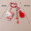 HK1 Sanrio HELLO KITTY Móc Khóa Túi Mặt Dây Chuyền Điện Thoại Di Động Dây Xích Hoạt Hình Phụ Kiện Anime Ngoại Vi KH1