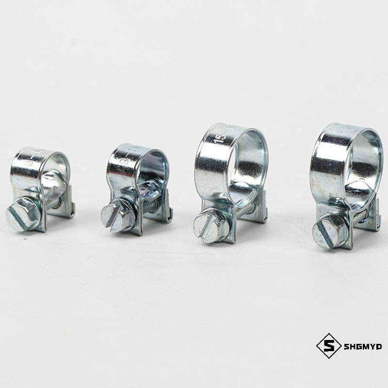 SHGMYD > 10 Cái Kẹp Ống Nhiên Liệu Ô Tô Bộ Mini Thép Carbon Ống Khí Kẹp Ống Xăng Kẹp Mới