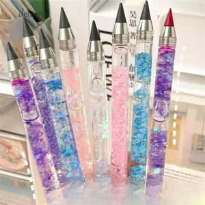 DELMER Wind Flow Sand Pen, Nibs thay thế Không có mực Bút chì viết không giới hạn, Công cụ vẽ tranh Công nghệ màu đen đầy màu sắc Bút vĩnh cửu Đồ dùng vẽ tranh