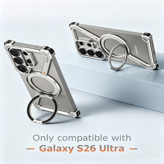 Hình chữ Z cho Samsung Galaxy S26 Ultra Z Fold 7 6 5 S25 S24 Ốp điện thoại Vỏ bảo vệ kim loại không khung 360°Xoay từ tính Vỏ chống sốc