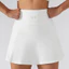 Váy ngắn tập Yoga lưng cao thoáng khí Mini Culottes Chạy bộ thể dục Quần vợt Váy thể thao