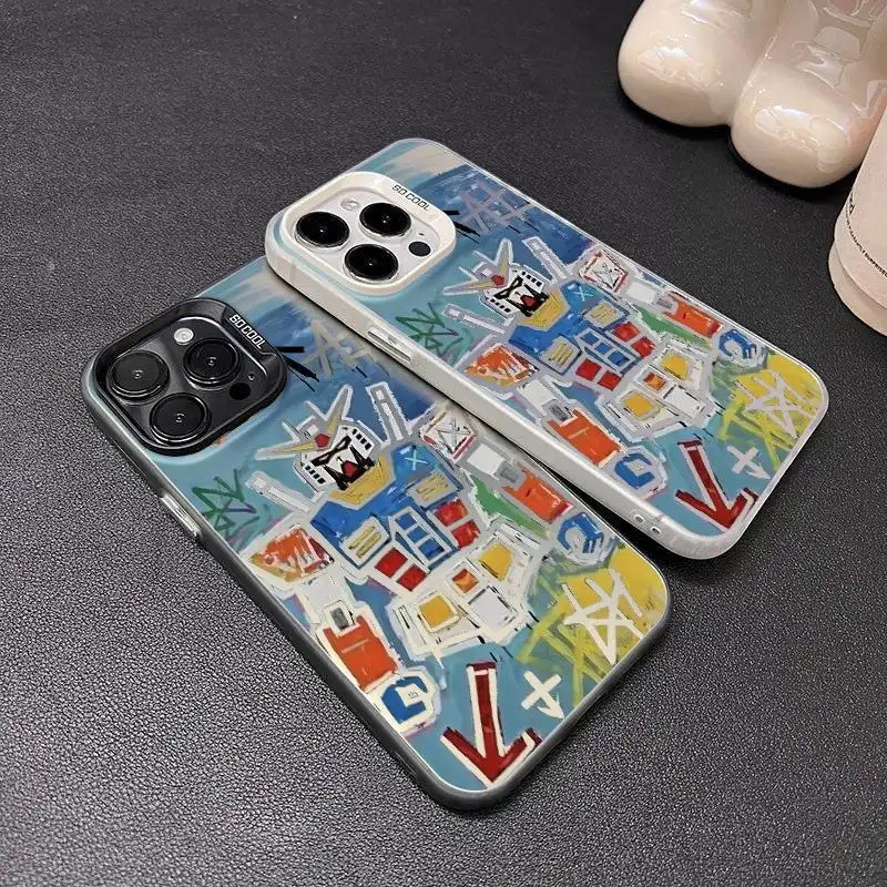 Ốp lưng Gundam nhiều màu, chất liệu da PU bền đẹp chống sốc tốt Bảo Vệ Camera Cấp iPhone 17/16/15/14/13/12/11/X/XS Max