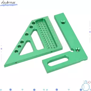 DAYBREAK 6 Chiếc Thợ Mộc Vuông, Hợp Kim Nhôm Inch Thước Vuông Thợ Mộc, Thiết Thực 22,5-90 Độ Bố Trí Xanh Dụng Cụ Đo Chế Biến Gỗ