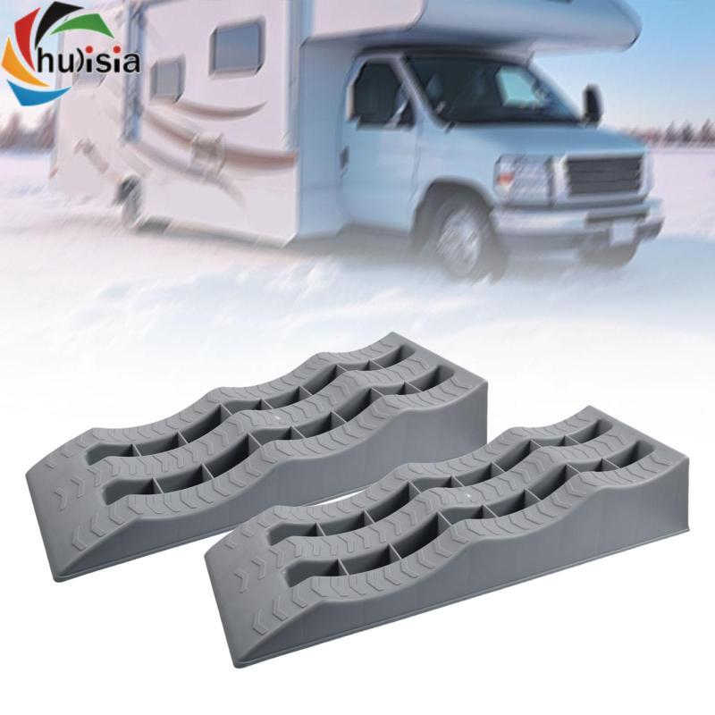 2 Chiếc Đai San Bằng Ô Tô Đa Năng Nâng Cao Chắc Chắn Tự Động Bánh Xe Chocks