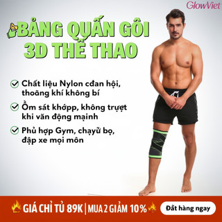 3D Nẹp Đầu Gối Hỗ Trợ Đầu Gối Nylon Spandex Nén Tay Tập Gym Chạy Xe Đạp Giảm Đau