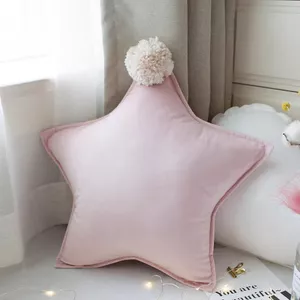 Ins Phong Cách Gối Màu Hồng Dễ Thương Eo Hỗ Trợ Lưng Đệm Giường Văn Phòng Ngủ Gối Ngôi Sao Vỏ Gối Niche 26.3.26