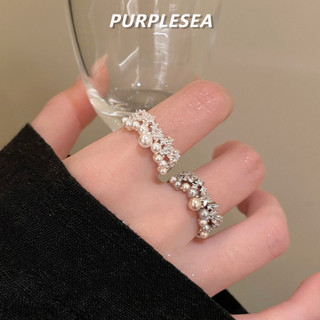 Nhẫn Siêu Sáng Bóng Ngọc Trai Đầy Sao Zircon Nhẫn Nữ Có Thể Điều Chỉnh Mở Nhẫn Phong Cách Hàn Quốc Sang Trọng Niche Thiết Kế Nhẫn Thời Trang