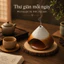 Lư Xông Trầm Gốm Phong Cách Tối Giản – Thiết Kế Tinh Tế, Kèm Đế Gỗ, Thoát Khói Nhẹ Nhàng – Trang Trí Bàn Trà & Phòng Ngủ