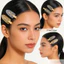 Vàng Acrylic Liền Mạch Kẹp Tóc Sáng Bóng Tóc Barrettes Thanh Lịch Sang Trọng Phụ Kiện Tóc Cho Nữ