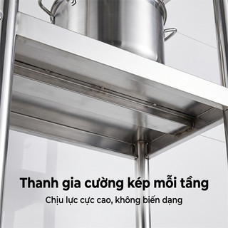 LOADNIX Kệ inox nhà bếp 304 chống gỉ Kệ để đồ đa năng Thích hợp cho không gian nhỏ
