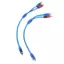 JCSYFAC 1 RCA Nam Sang Nữ Bộ Chia Âm Thanh Nổi Y Adapter Cáp Đầu Nối Dây Mới