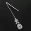 Kudosation Thời Trang Ấn Độ Cô Dâu Đầu Trước Dây Xích Mũ Phụ Kiện Cưới Lá Thanh Lịch Zircon Dây Xích Tóc Trang Sức Cho Nữ Đẹp