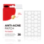 ANTI-ACNE PATCH 36 Chiếc ACNE PATCH Hydrogel Trong Suốt Vô Hình ACNE PATCH
