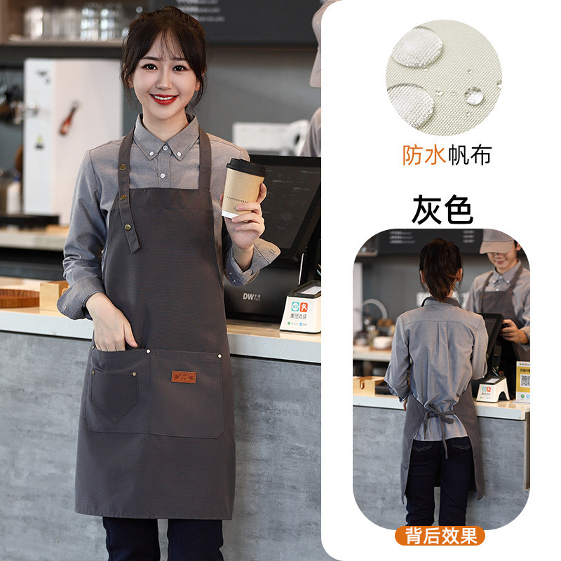 Tạp dề chống nước Phiên bản Hàn Quốc Tạp dề chống dầu và chống bụi bẩn đa chức năng mới