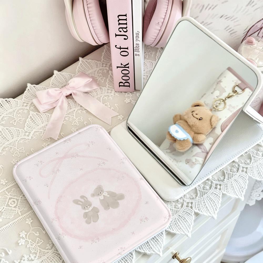 Bóng thỏ dưới ánh trăng Tiện lợi cho làm đẹp & du lịch Gương gấp đa năng, gọn nhẹ
