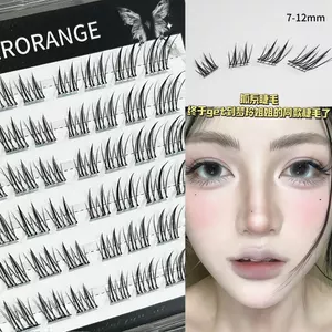 HERORANGE Little Dream Fox Lông Mi Giả Không Keo Dán Fox Series Dày Tự Nhiên Cụm Đơn Phân Đoạn Lười Người Mới Mới Lông Mi 5.19 OIQU