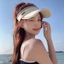 Mũ chống nắng nữ PYCOU, Mũ lưỡi trai rỗng vành rộng có thể điều chỉnh đàn hồi, Tấm che thể thao thoáng khí chống tia cực tím thời trang Mùa hè ngoài trời