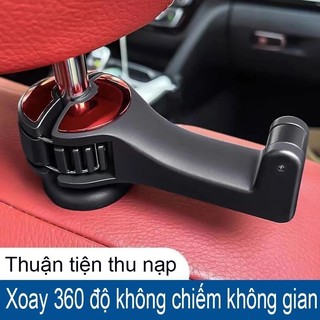 Móc treo đồ trên ô tô gài trước sau ghế kèm giá đỡ kẹp điện thoại trên xe tiện lợi thiết kế chắc chắn cao cấp