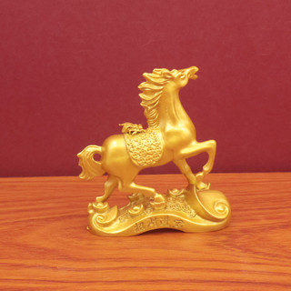 Fortune Ingot Cung Hoàng Đạo Ngựa Trang Trí Động Vật Nhà Phòng Khách Trang Trí Ruyi Tiền Nhảy Ngựa Trang Trí Thủ Công 25.12.8