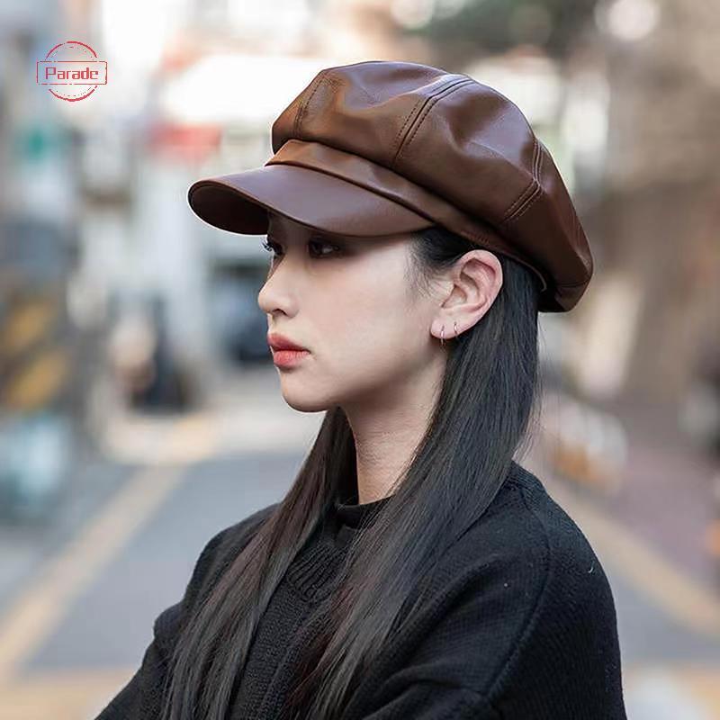 Diễu Hành Nữ Thời Trang Beret Chắc Chắn Mũ Nồi Da Nghệ Sĩ Pháp Ấm Mũ Bò Nữ Mũ Bé Gái VN