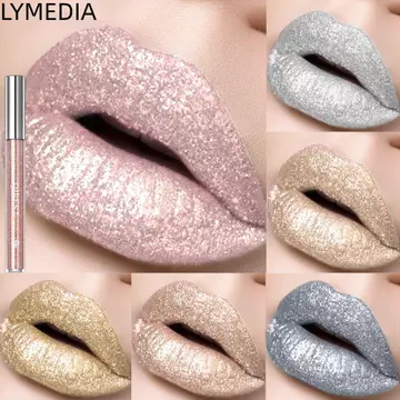 LYMEDIA Glitter Lipstick Lip Makeup Tool Liquid Lipstick Nonstick Cup