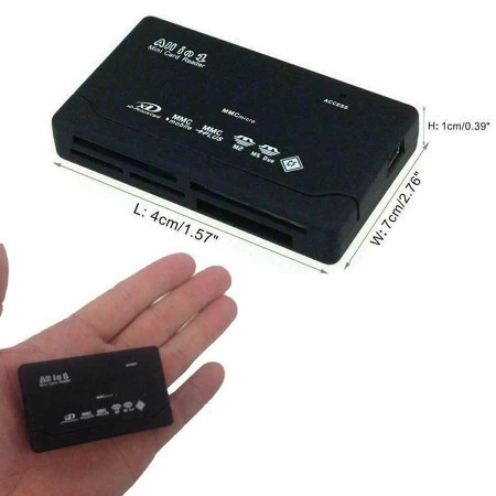 【24H】Thiết bị đọc đa dạng thẻ nhớ SD, Micro SD, XD, M2 - Kết nối thuận tiện qua cổng USB cho máy ảnh và thiết bị số