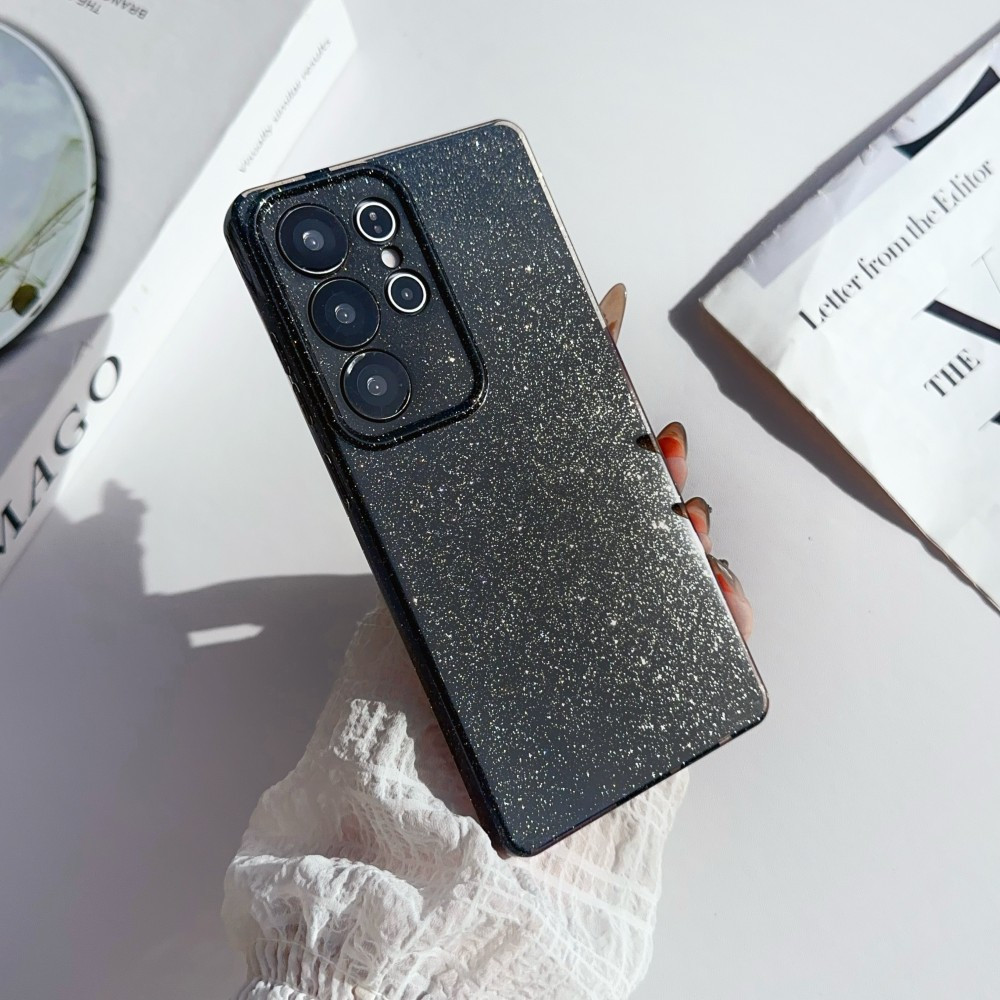 Ốp Điện Thoại Lấp Lánh Màu Kẹo Thời Trang Cho Samsung Galaxy S25 S24 S23 ULTRA PLUS TPU Mềm Chống Sốc Không Vàng