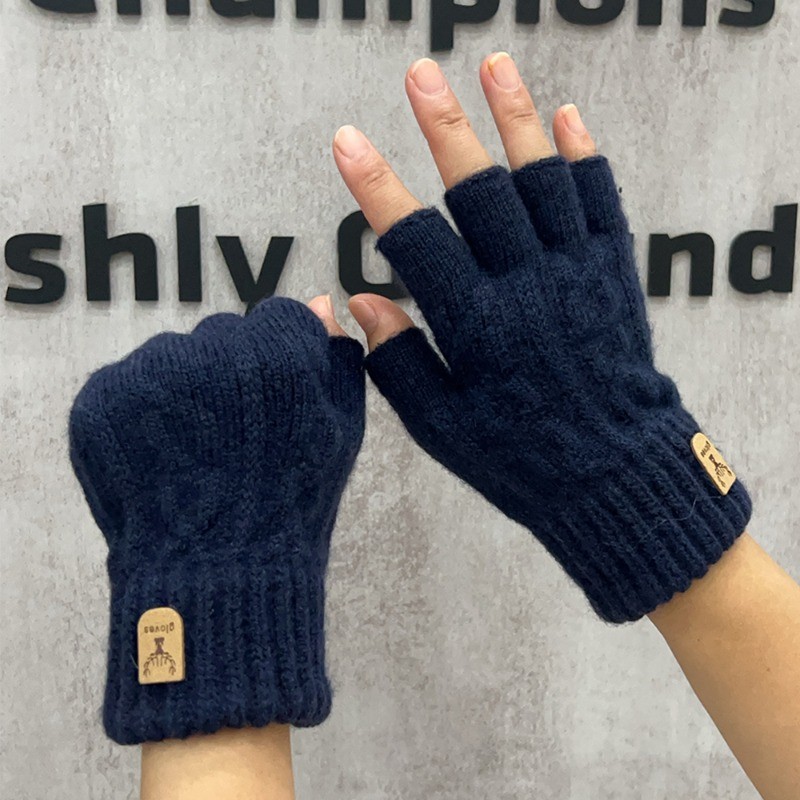 Găng tay cảm ứng chống gió mùa đông, chất liệu nylon và acrylic mềm mại, phù hợp mua sắm và du lịch