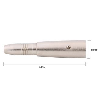 YRBWD 1 Chiếc Micro Âm Thanh Stereo Adapter, AUX Jack Mono Nữ Mic Loa Chuyển Đổi, Bền 3Pin 6.35 / 6.5mm XLR Nam Đến 1 / 4 "Cáp Âm Thanh Nữ Mic Adapter