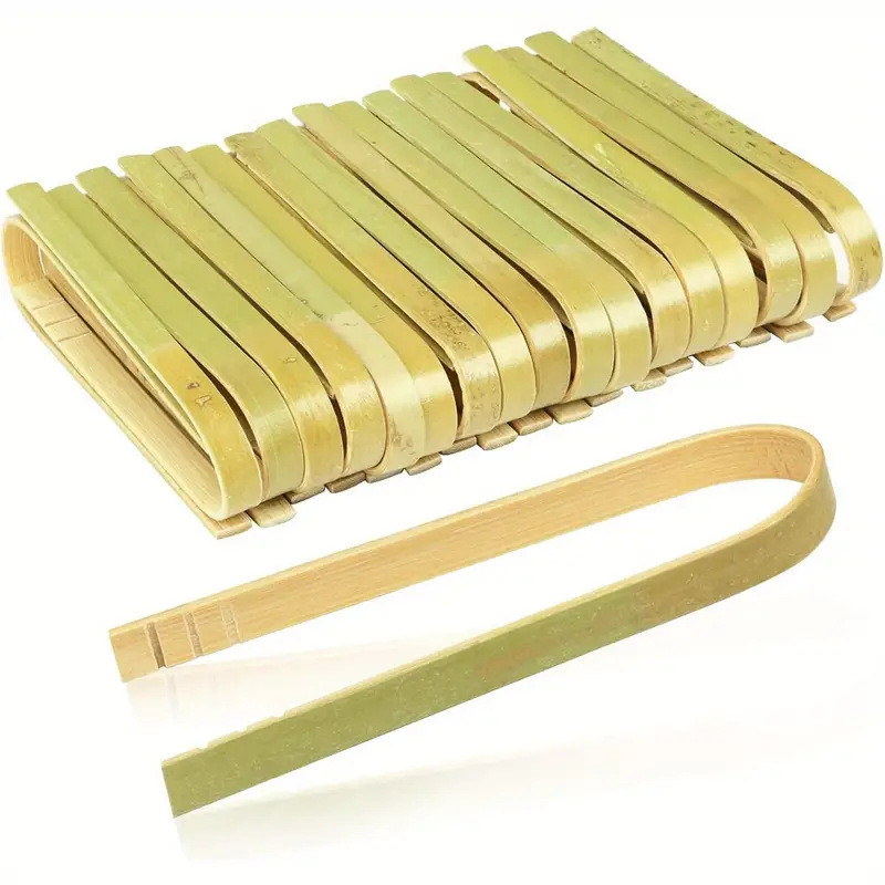 💦Tre Thực Phẩm Tông Fritters Pancakes Thịt Nướng Hấp Buns Tông Tre Picker Picker Tongs QXSL