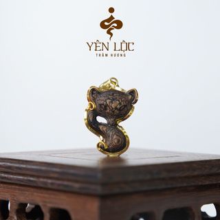 [BV] Mặt Dây Chuyền Trầm Hương Hồ Ly - Trầm Hương Yên Lộc - Tặng kèm dây dù. Hộp VIP