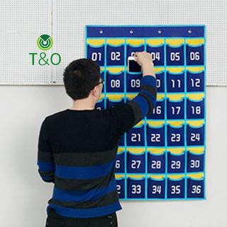 [T & O-t] Biểu đồ bỏ túi được đánh số trên cửa Dụng cụ học tập tại nhà Túi lưu trữ trang trí lớp học cho điện thoại di động Giá đỡ máy tính [mới]