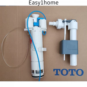 Bồn chứa nước âm tường TOTO WH090 099, van xả cảm biến khí nén, van vào và phụ kiện van vào nước