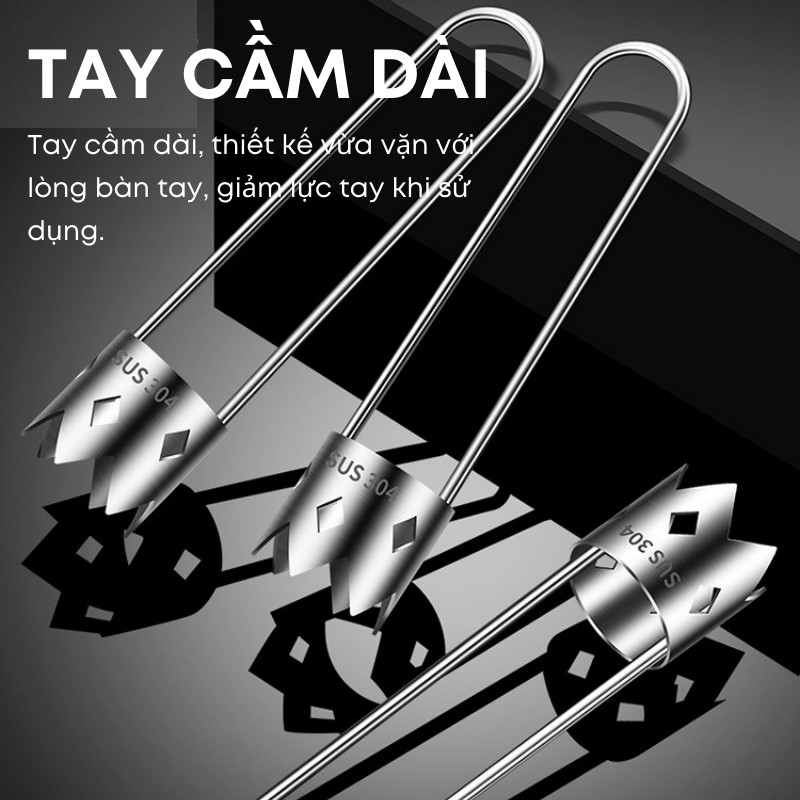 Dụng Cụ Lấy Lõi Trái Cây Inox 304 Cao Cấp KOOBEE – Khoét Rỗng Táo Lê Ớt, Nhấn Xoay Tháo Lõi Nhanh Gọn | 358