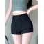 Đen Phù Hợp Với Quần Short Nữ 2024 Nhỏ Bên Ngoài Mặc Cao Cấp Ôm Hơn Nhìn Chữ a Hot Girl Quần Short Thường Ngày 5.12