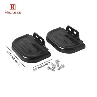 Hilabee 2 Chiếc Bàn Đạp Phía Sau Xe Đạp Điện, Bàn Đạp Bánh Sau, Chốt Chân Ghế Sau, Chống Trơn Trượt, Dễ Lắp Đặt, Đen