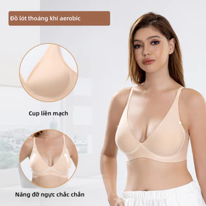 Áo ngực cỡ lớn dành cho nữ, Size lớn, Cổ chữ V sâu, Hỗ trợ thạch mềm, Không có vòng thép, Thiết kế đáy mỏng, Giảm hiệu ứng hình ảnh của ngực và nách to.