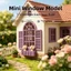 EDIWANY Nhà Búp Bê Mô Hình Thu Nhỏ Cửa Sổ, Retro Rỗng Ra Khung Cửa Mini Trang Trí Nội Thất, Chất Lượng Cao 1: 12 Phong Cách Châu Âu Nhiều Màu Nhà Búp Bê Mô Hình Cảnh Micro