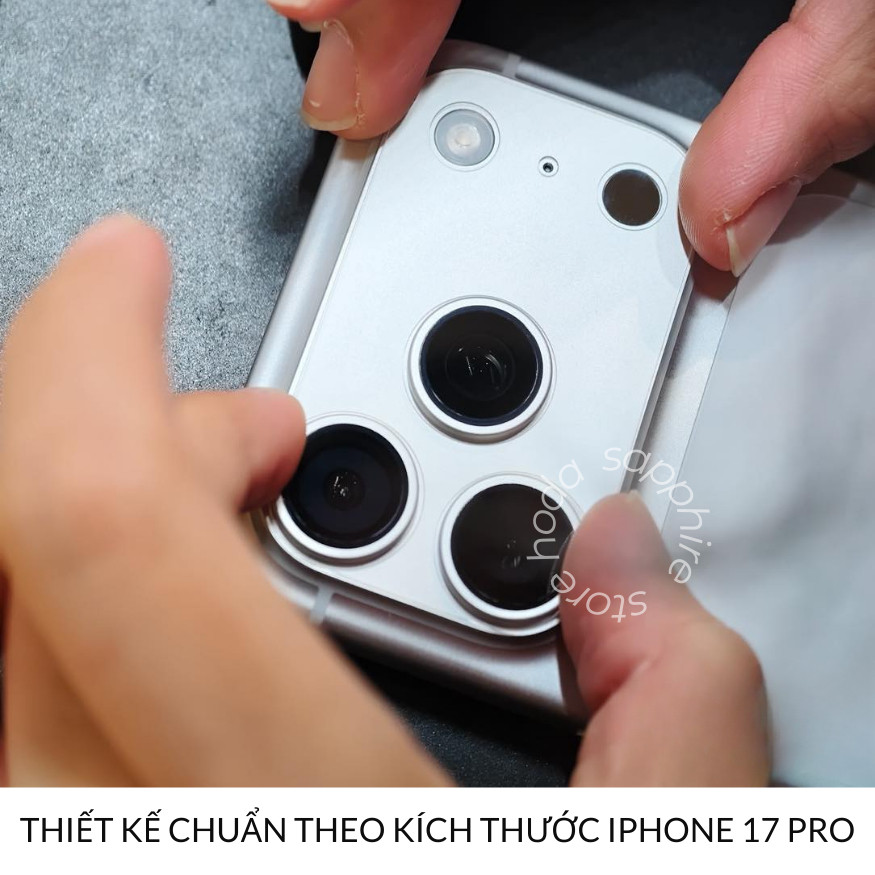 [Chính Hãng] Bộ Dán Bảo Vệ Cụm Camera Nano Trong Suốt Chống Trầy Xước Cho iPhone 17 Pro Max