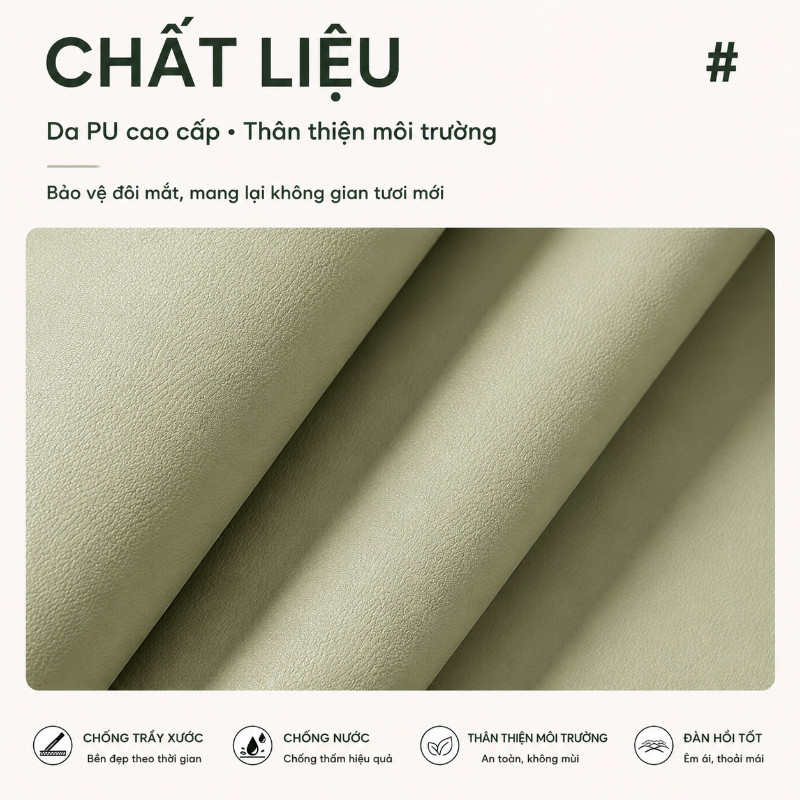 Tấm trải bàn chống thấm bằng da PVC, miếng lót bàn học pad chuột đệm laptop đa năng