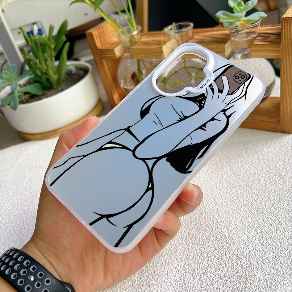 Dành cho Redmi Turbo 5 Max / Turbo 4 Pro / POCO X8 Pro X7 X6 F8 F7 "Cô gái gợi cảm" Ốp điện thoại viền mềm lưng cứng / Note 15 Pro Mi 15T 14T K90 Pro Vỏ Redmi chống sốc