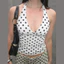 Ngoại Thương Pure Desire Chấm Bi Cô Gái Nóng Cổ Dây Camisole Nữ Mùa Hè Gợi Cảm Ren-Up Mỏng Hơn Nhìn Ôm-Fit26031103