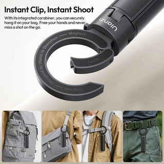 Ulanzı MT71 2 in1 Từ Mini Selfie Stick Để Bàn Chân Đế Cho Iphone 17 16 15 Pro Max Android 180° Có thể điều chỉnh cho Vlog