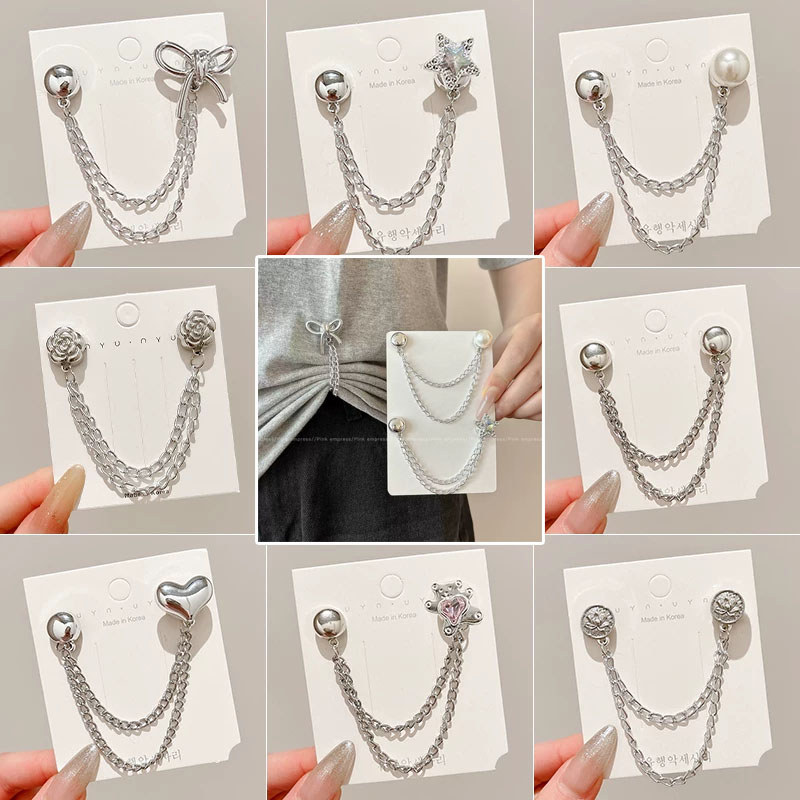Kẹp Cộ Nam Châm Quần, Kẹp Thu Gọn Chân Quần, Phụ Kiện Trang Phục Phong Cách Ngầu Ngọt