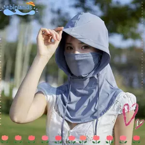 EBINLANDS Face, Bảo vệ cổ Mũ chống nắng chống tia cực tím, Vỏ cổ dài thoáng khí thời trang Đi xe đạp ngoài trời