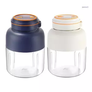 Máy ép trái cây cầm tay SUIT 1400ML với động cơ 80W cho đồ uống và lắc màu xanh trắng